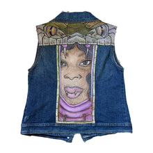 Load image into Gallery viewer, Aeternal Snakehead Girl III Denim Vest